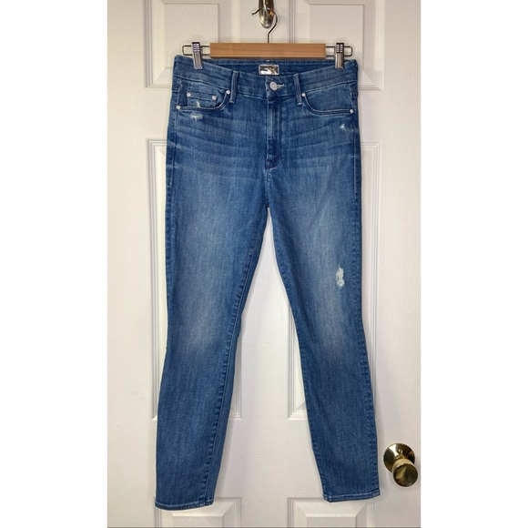 MOTHER Denim The Looker Crop Graffiti Girl Size 28 - Picture 2 of 7